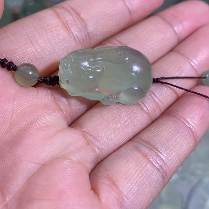 未镶嵌岫玉颈饰手机链