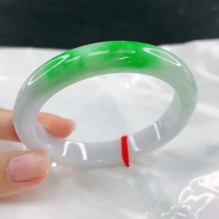 翡翠未镶嵌手镯圈55，18014