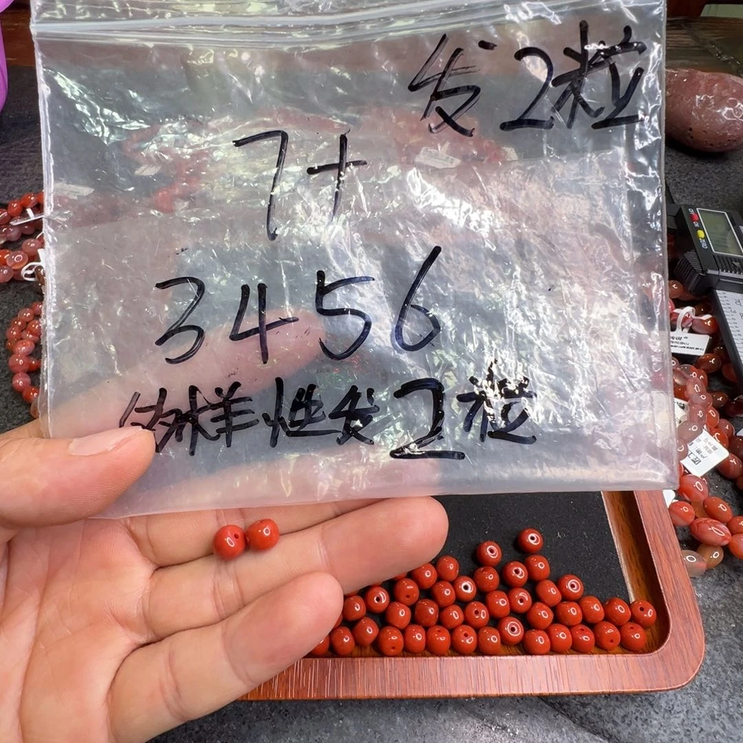 南红玛瑙未镶嵌配饰3456多样性发两粒