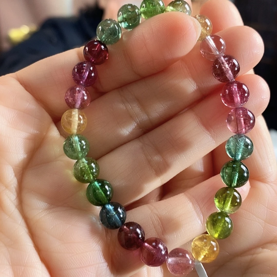 未镶嵌手链碧玺G2445单圈颜色微差