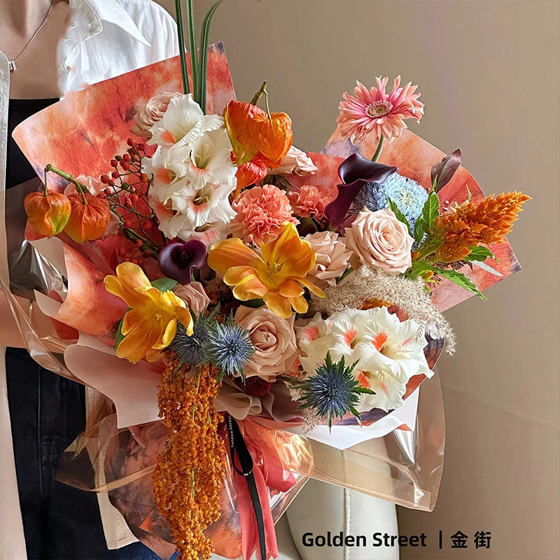 扎染纸环保防水手揉不破鲜花包装资材