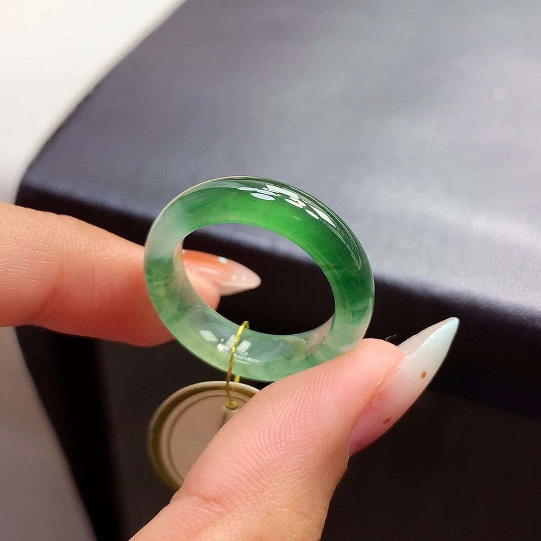 未镶嵌戒指翡翠1718圈