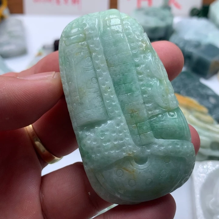 颈饰未镶嵌翡翠保真天然a货翡翠