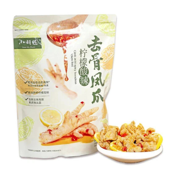 小胡鸭 柠檬酸辣去骨凤爪 580g