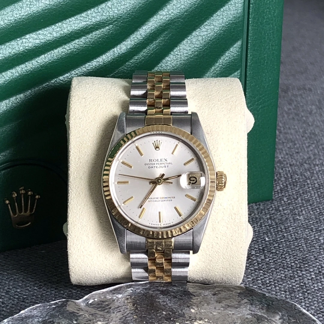 99新 Rolex/劳力士 奢侈品/日志68273银盘条钉刻度31mm单表