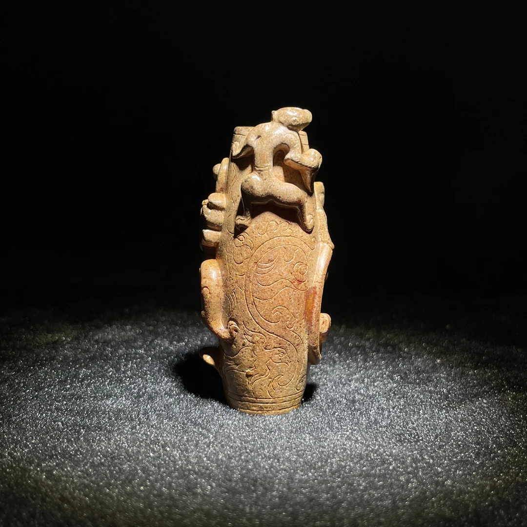 臻藏（8a）和田玉螭龙勒子2503120117