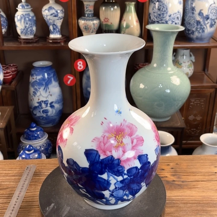 瓷片景德镇陶瓷赏瓶