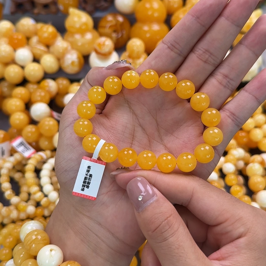 蜜蜡未镶嵌珠宝奇石同料12mm