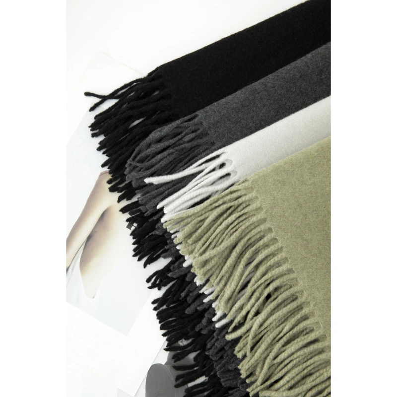 FF-BAYBERYL老贝流苏羊绒柔软长方形百搭秋冬围巾披肩9DD5H2642