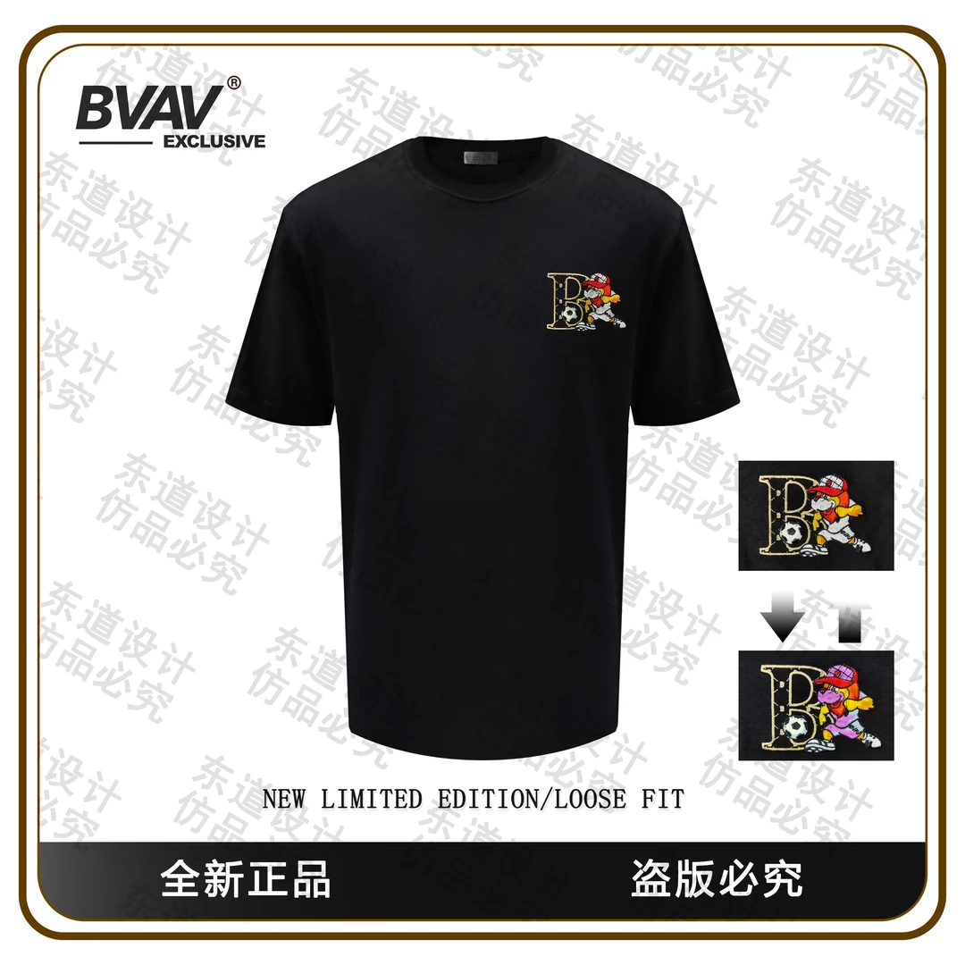 BVAV 【欧洲杯狮王】男士短袖T恤BV5540