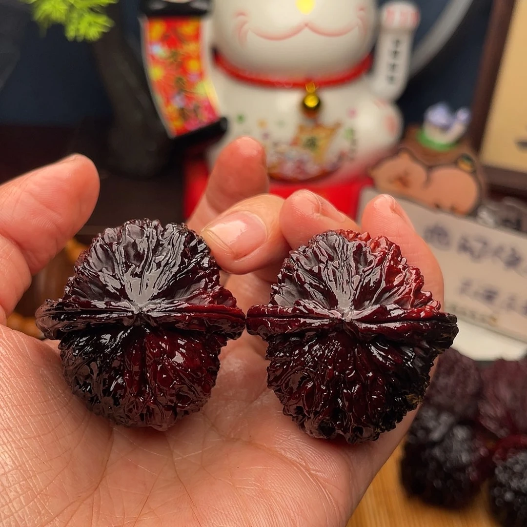 吊坠文玩核桃白狮子@