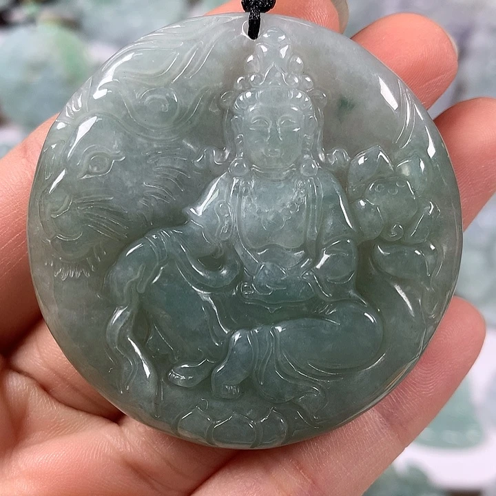 颈饰未镶嵌翡翠文殊菩萨福利