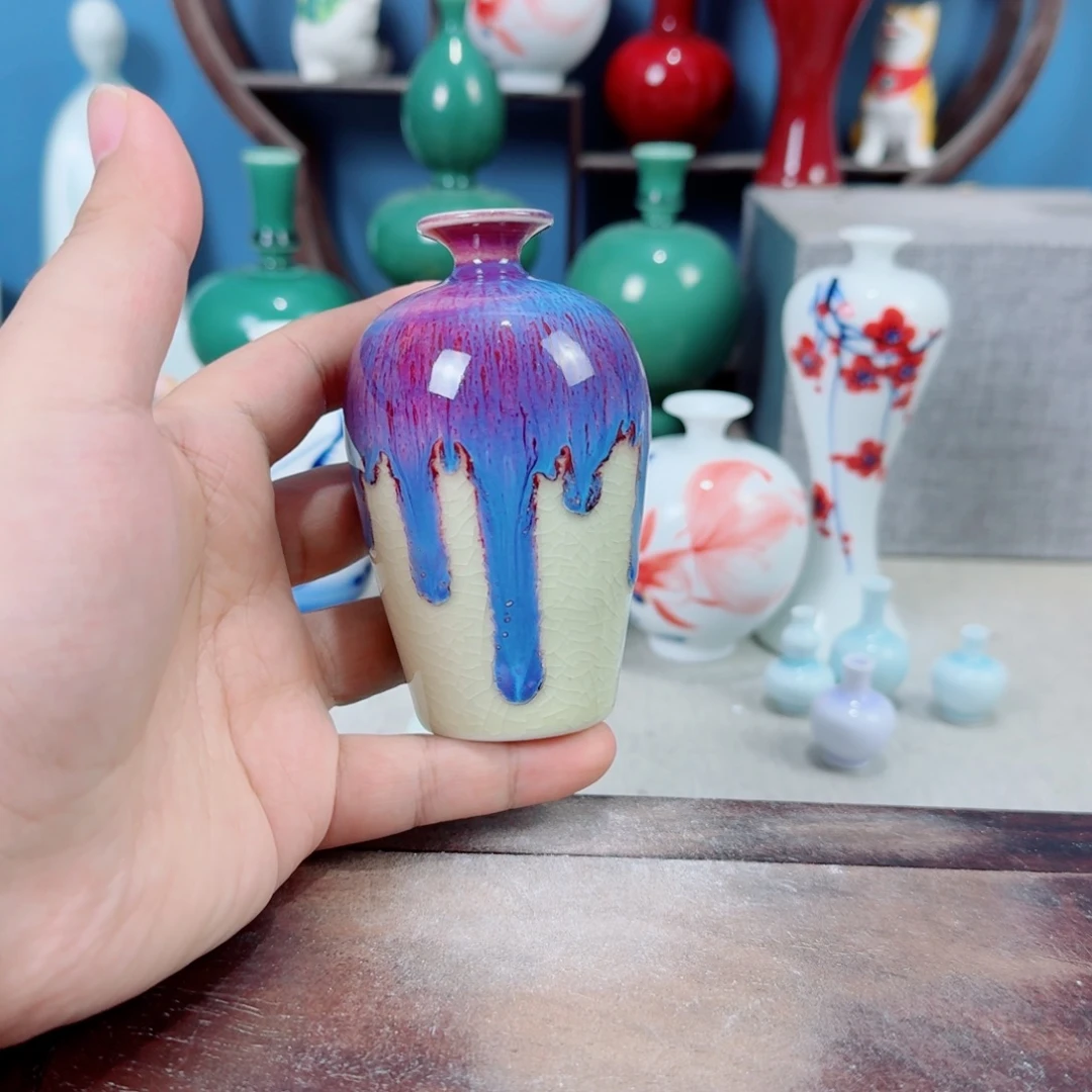 陶瓷手工小花器摆件