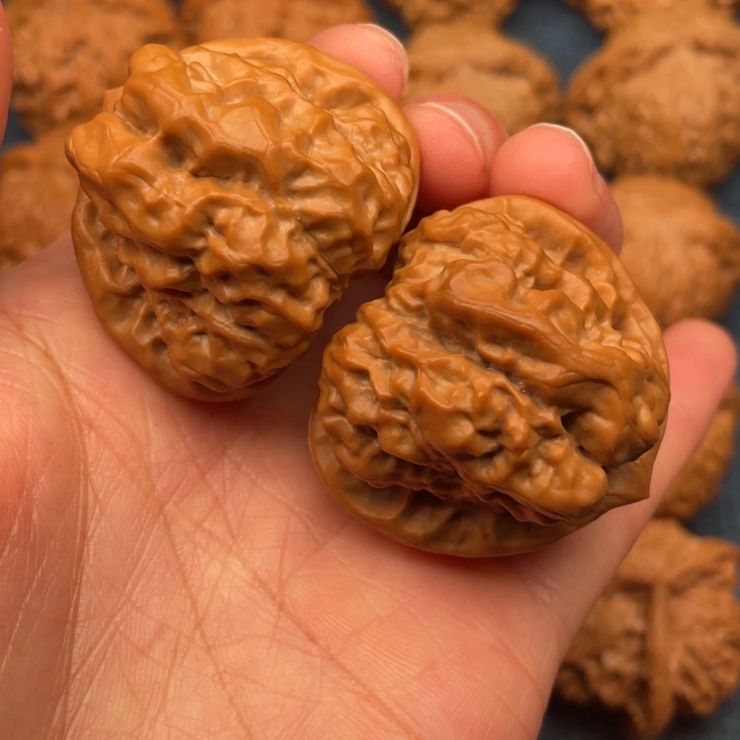 把件文玩核桃39全品开背蛙