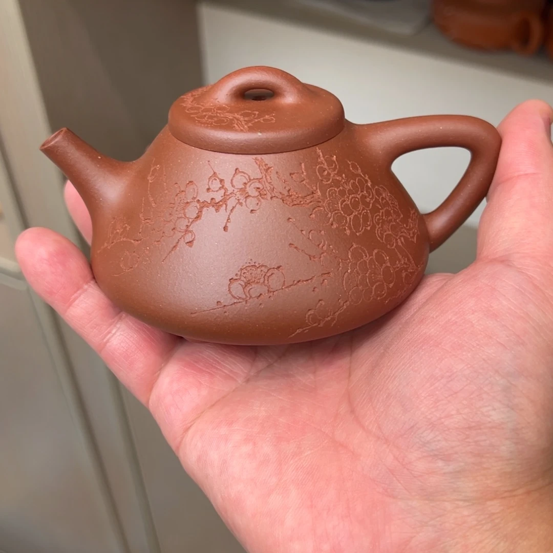 紫砂茶壶微瑕160cc梅花底槽清子冶