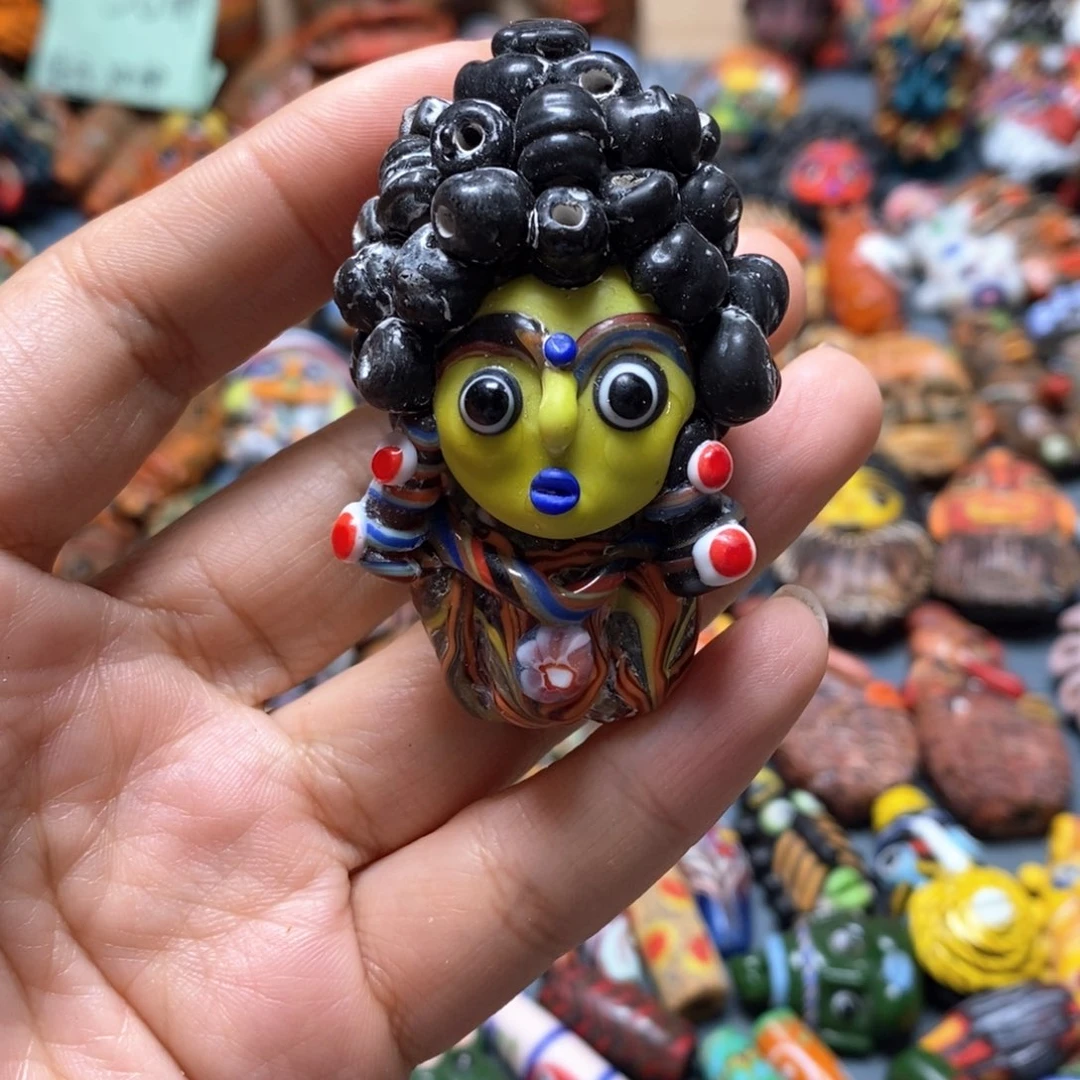 琉璃颈饰印度尼西亚圈圈发公主