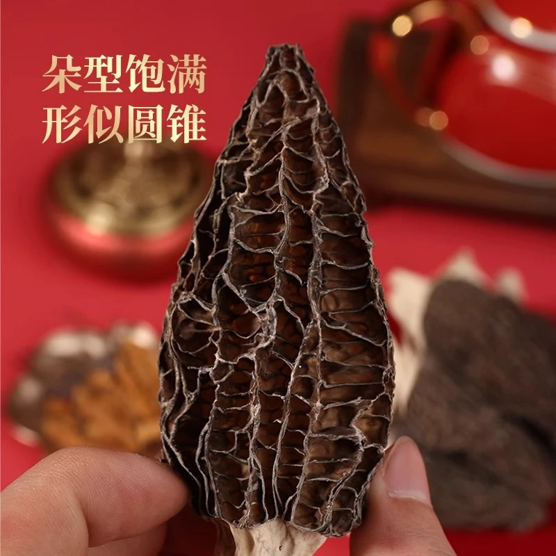 宝珠甄选-美种七妹羊肚菌 （大） 广东煲汤料干货食用菌农家仿野生