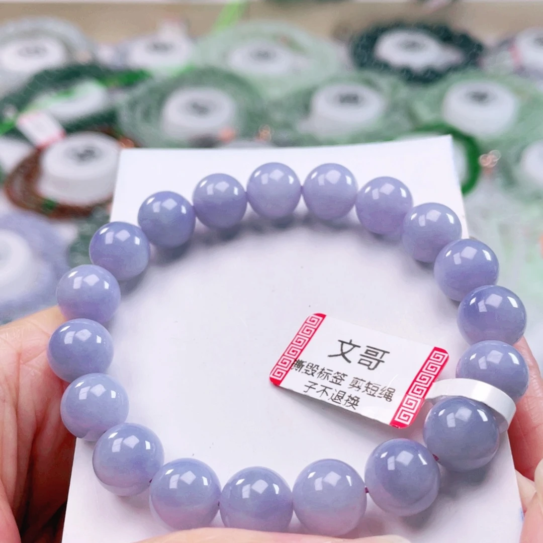 翡翠未镶嵌项链天然翡翠项链10.0mm左右