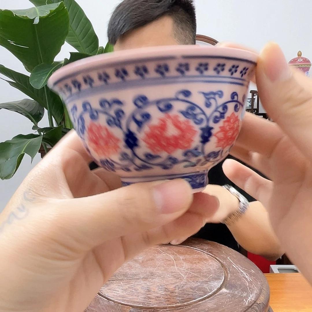 景德镇陶瓷红稀土杯子