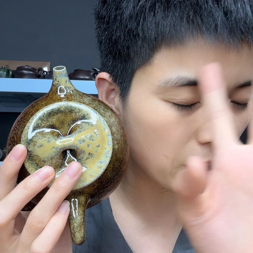 茶壶底槽青民间手艺人全手工制作