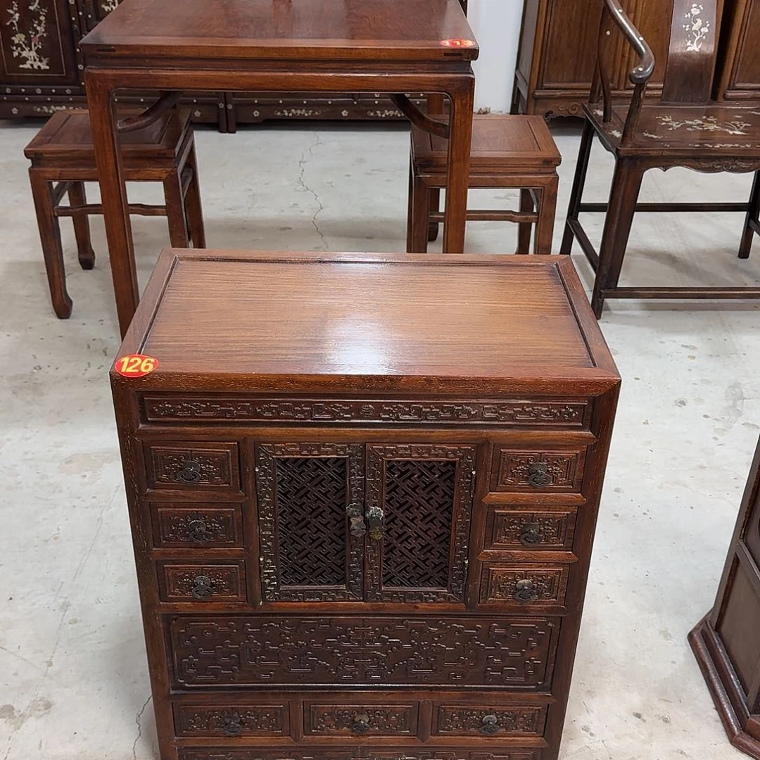 木吉*复古装饰摆件茶柜