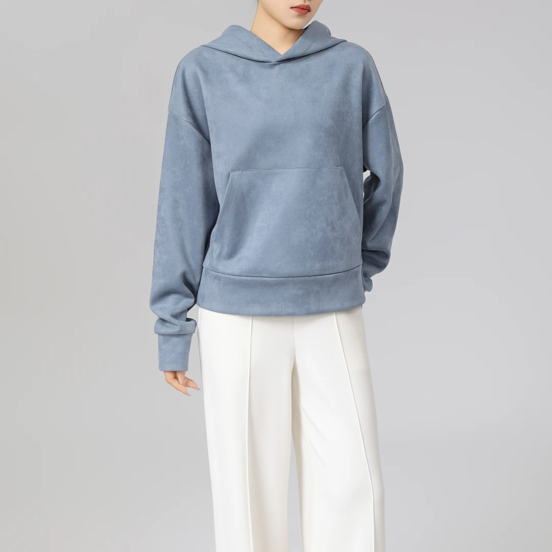 AMASS/阿玛施冬季新款休闲套头长袖帽衫宽松百搭连帽卫衣530046