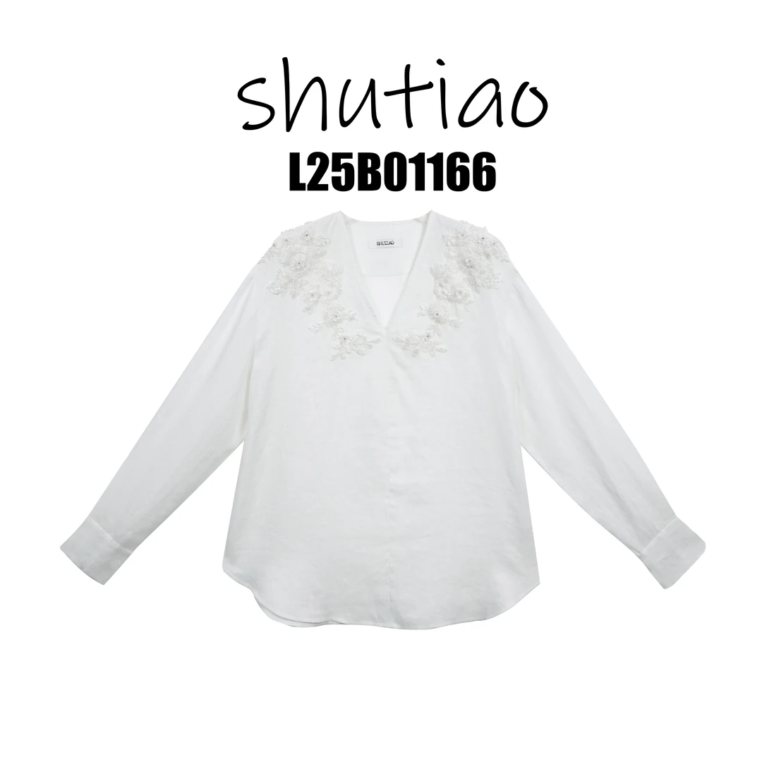 【SHUTIAO】2025夏季：新款小众设计款衬衫L25B01166