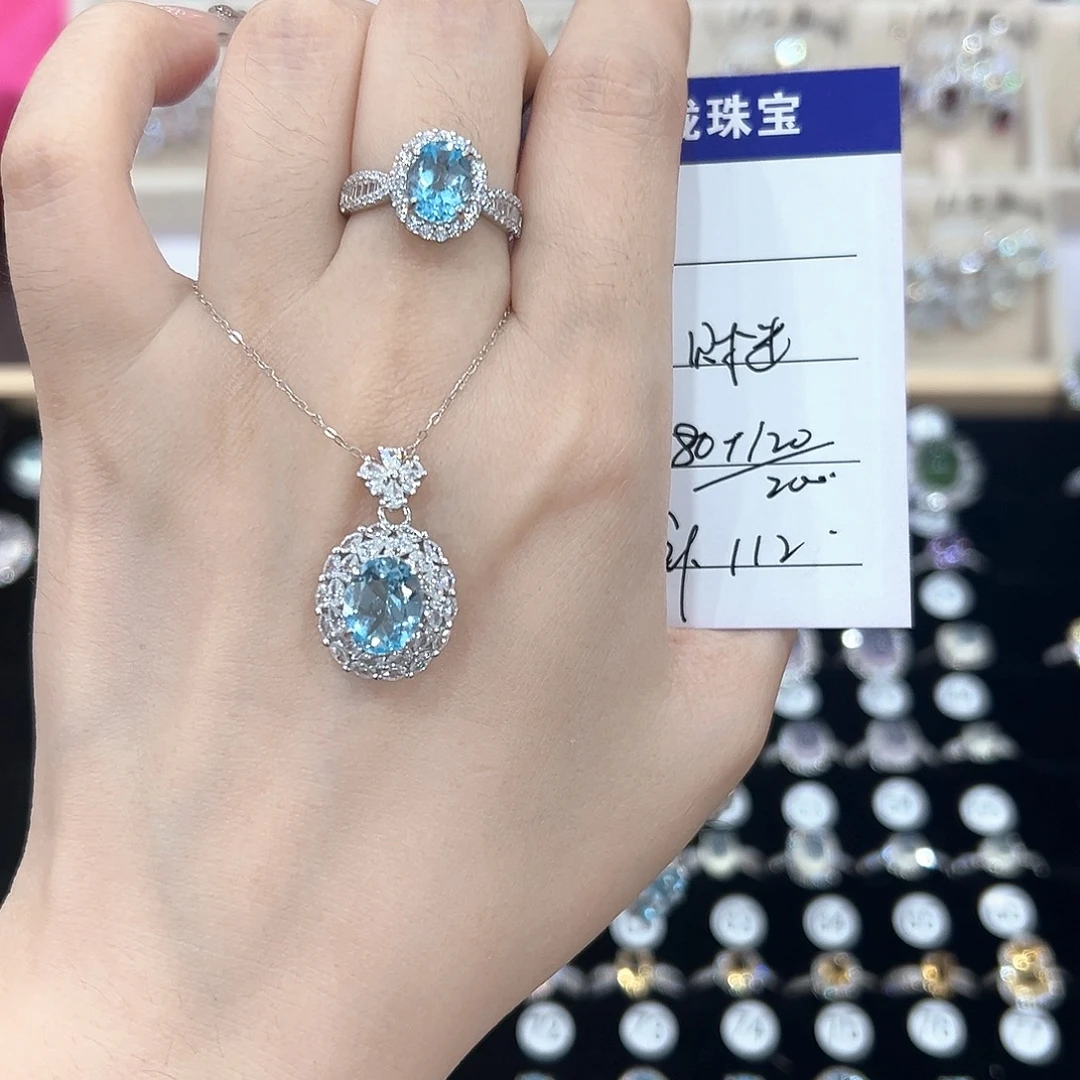 财****黄晶戒指银S925镶嵌