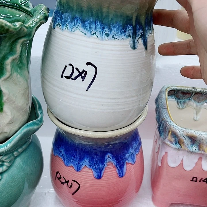 多肉录制陶瓷花盆