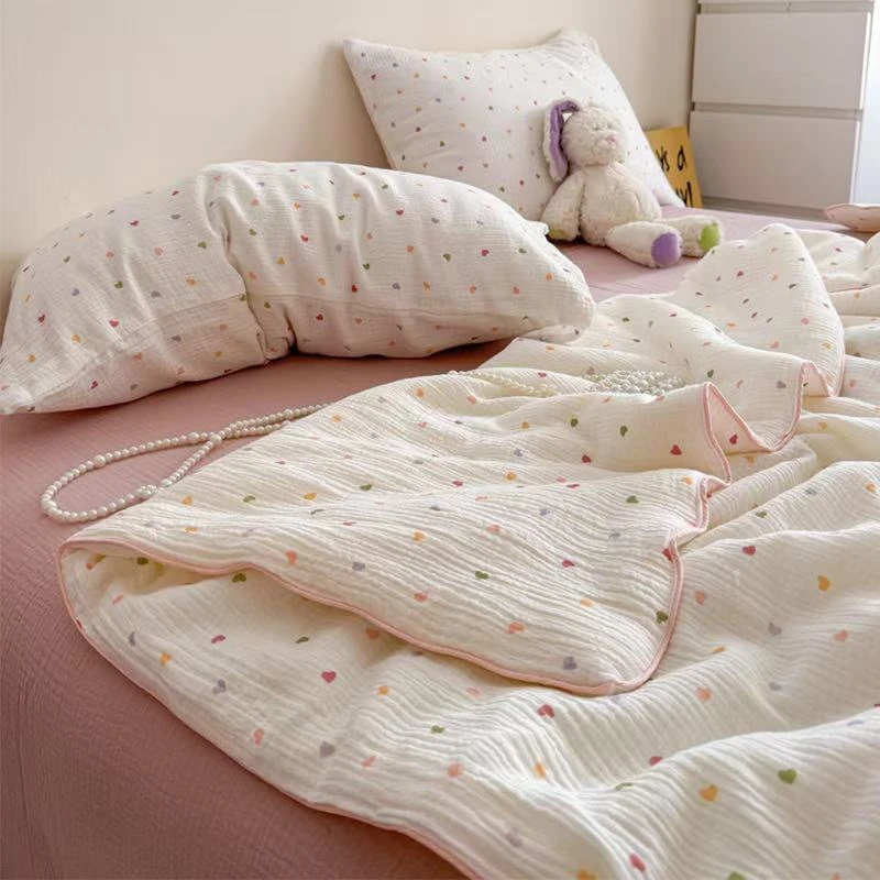 【夏凉被】全棉皱皱纱夏被薄被子空调被柔软呼呼肉唧唧可机洗