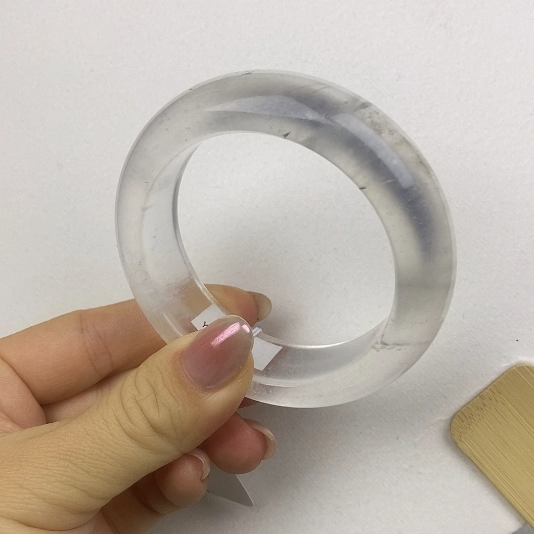 石英质玉未镶嵌手镯54.4白冰飘雪福利不退不换2554