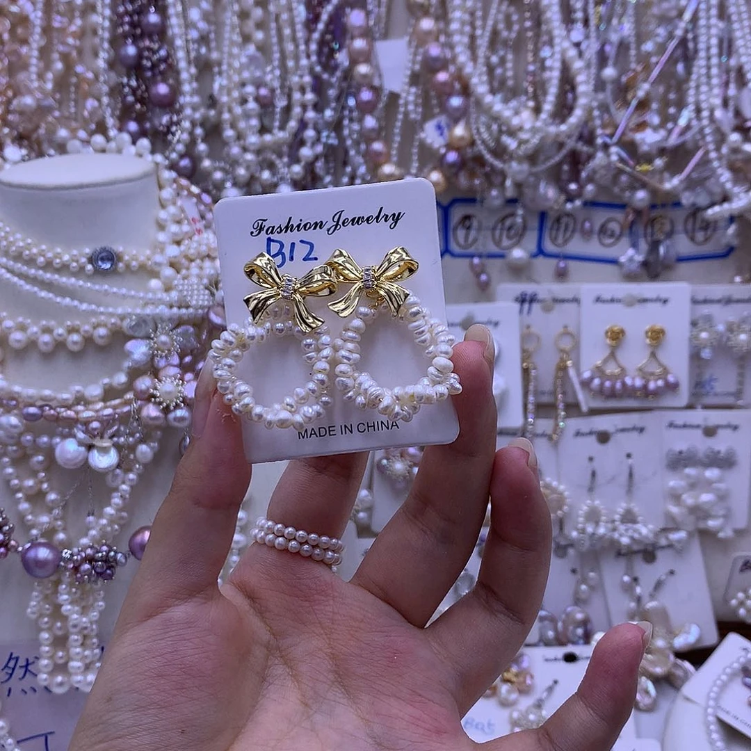 淡水珍珠合金颈饰