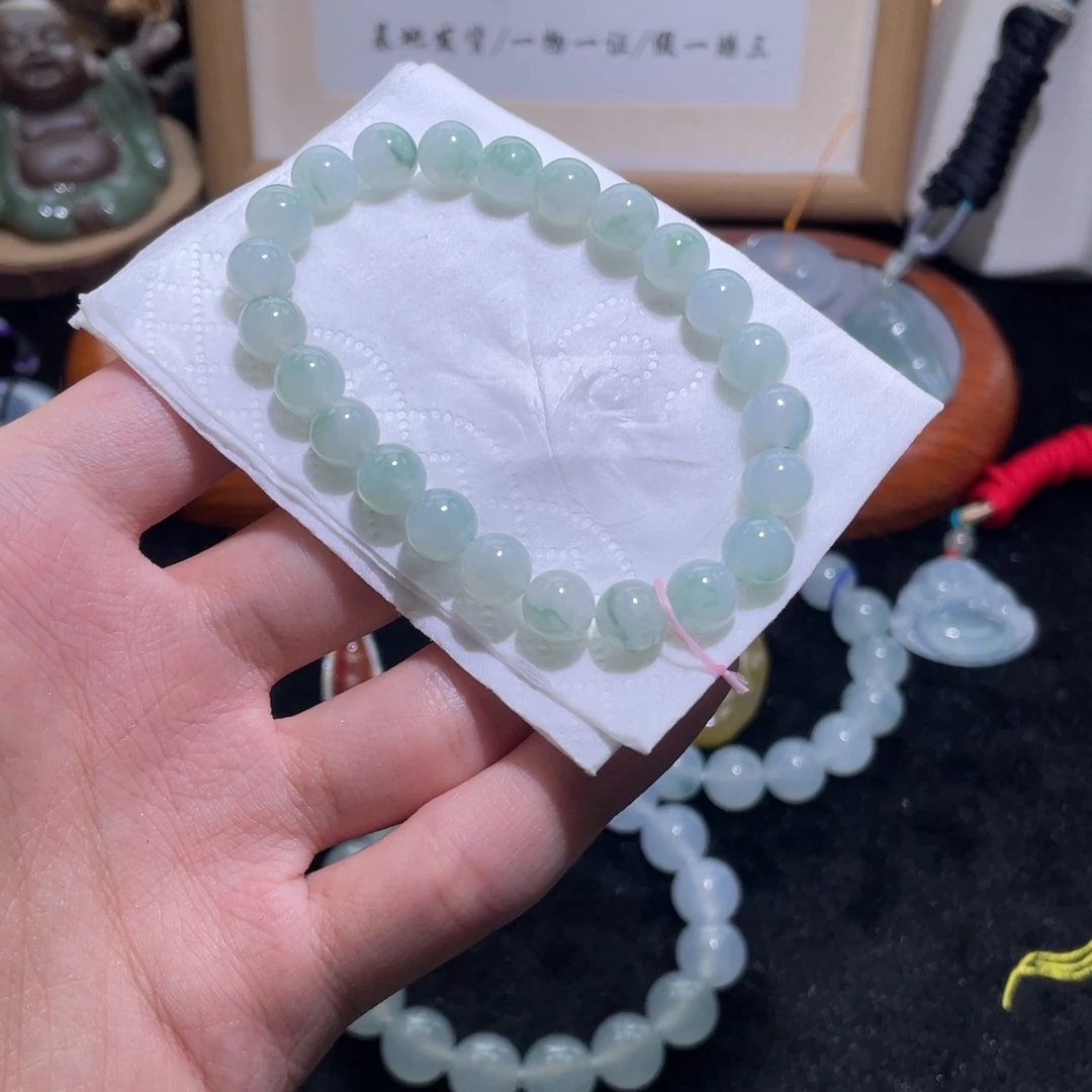 翡翠未镶嵌颈饰手串