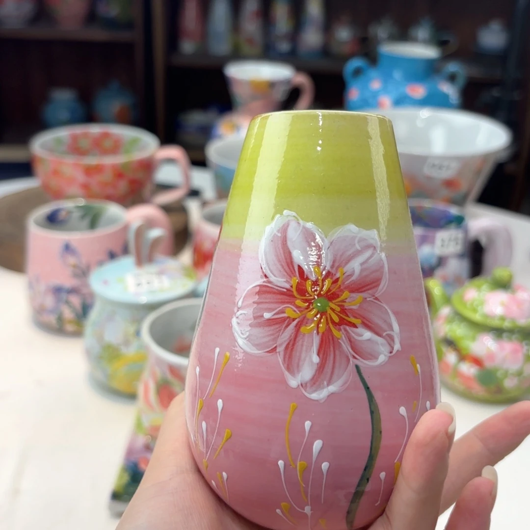 景德镇手绘高温釉下彩陶瓷茶具