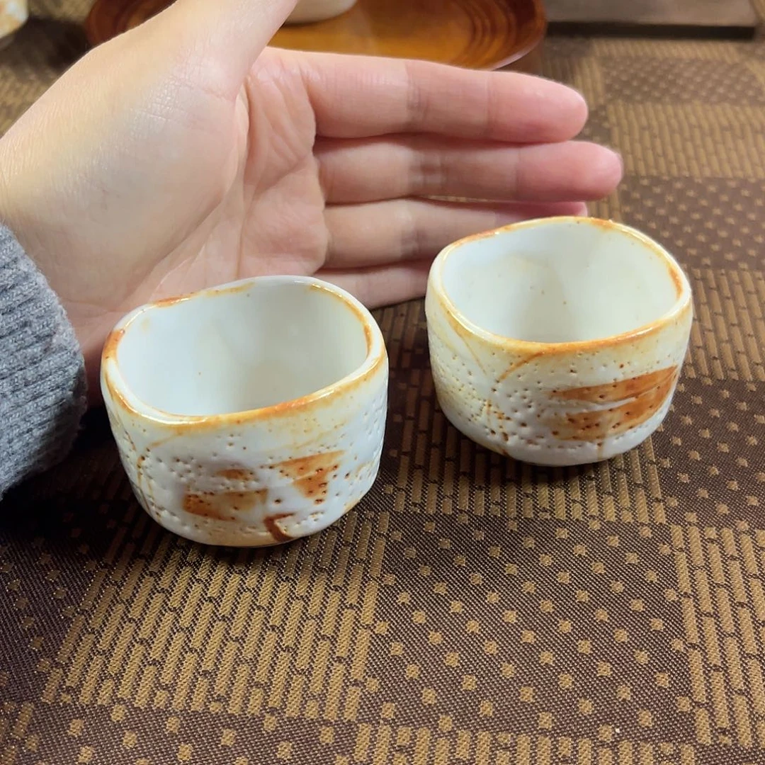志野志野烧主人杯一对17