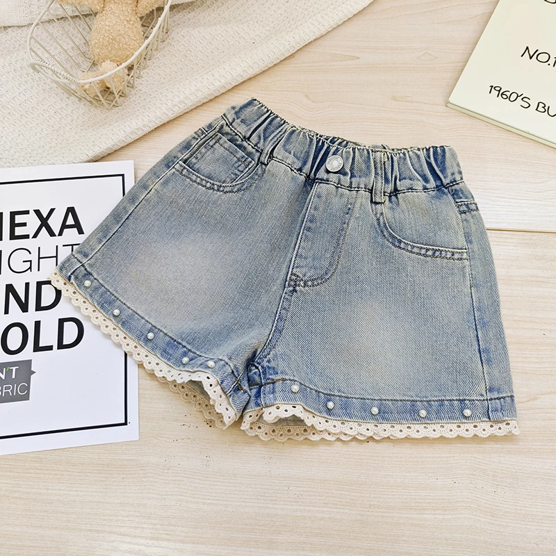 女童短裤夏季薄款9岁女孩外穿牛仔裤7夏天宽松6大童儿童夏装裤子8