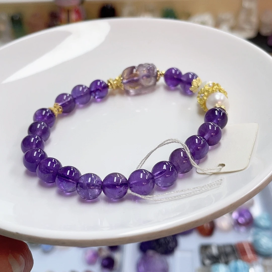 紫晶珠宝半成品未镶嵌5142