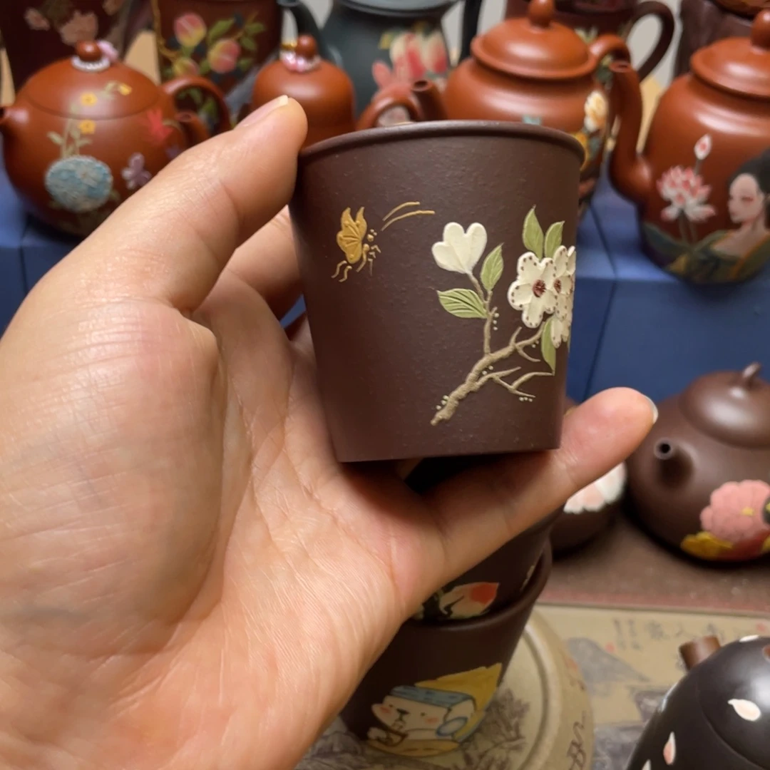 茶杯紫泥紫砂主人杯100cc
