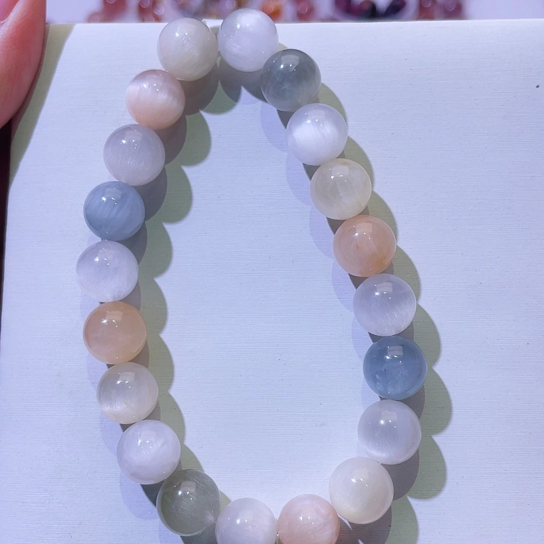 未镶嵌手链水晶彩兔毛10