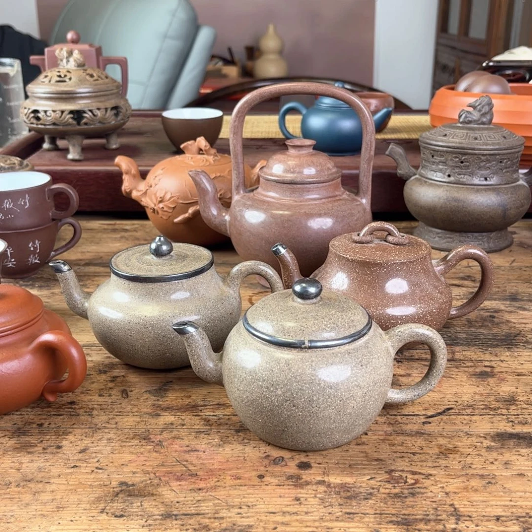 紫砂茶杯百****业水墨作品