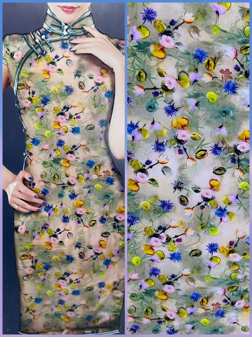 精品棉绸  春天小花朵