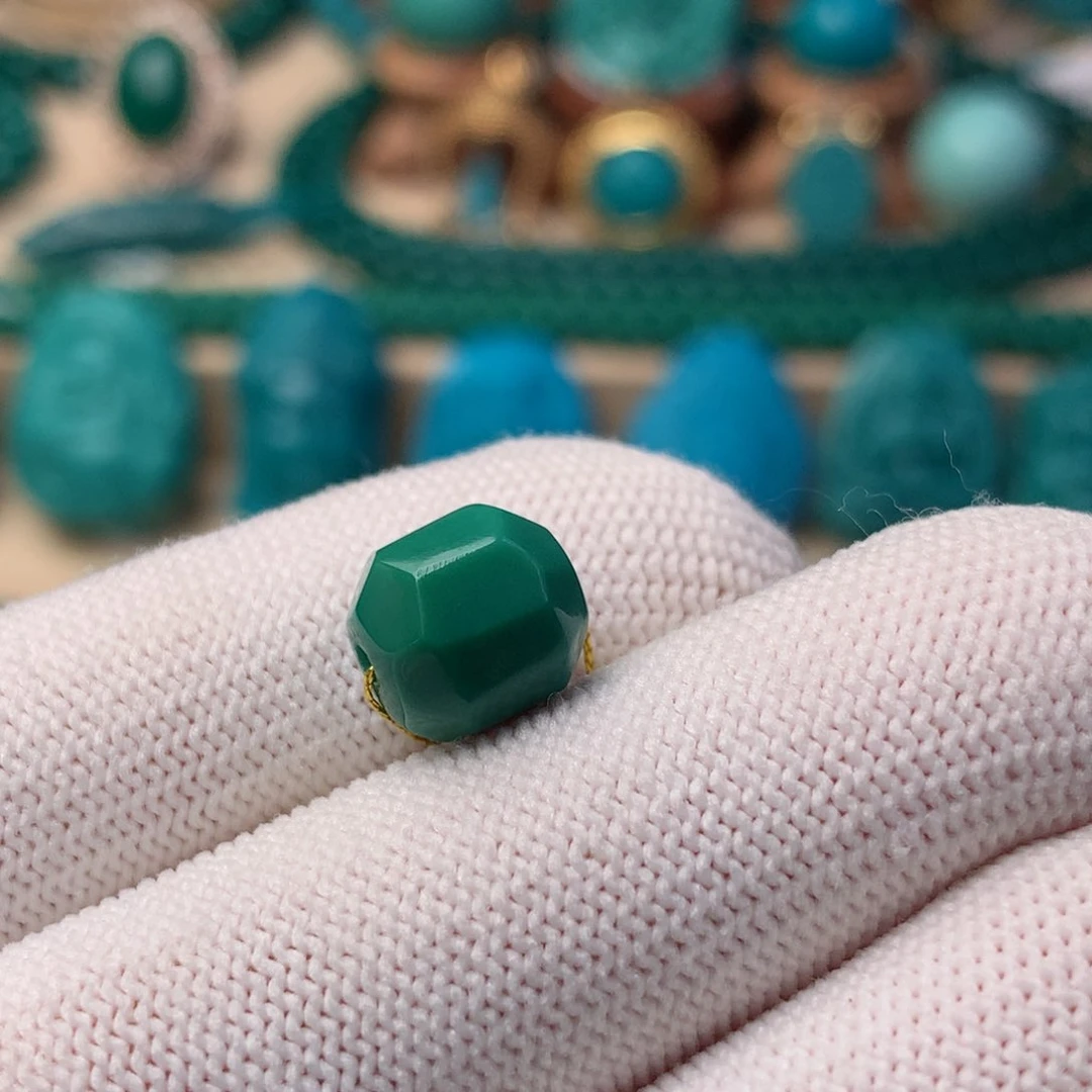 未镶嵌绿松石珠宝奇石9.3m m