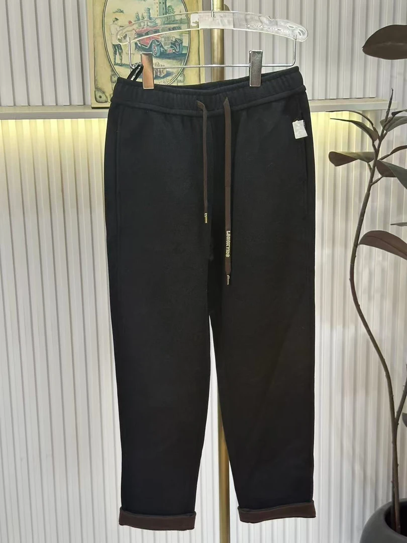 [JX3029两色裤子]高档裤子女士新款高腰宽松显瘦垂感百搭休闲裤