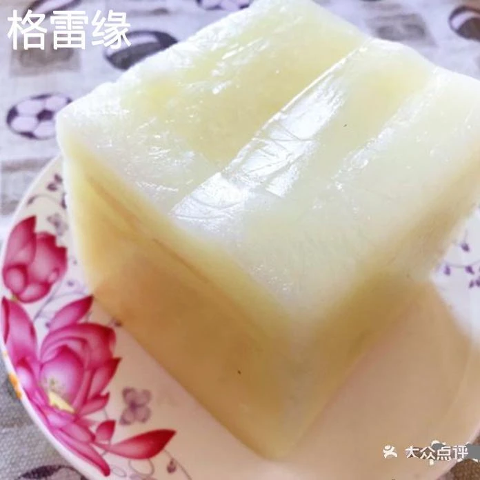 天津美食小吃王老爹绿豆生焖子1份 带麻酱二月二吃焖子