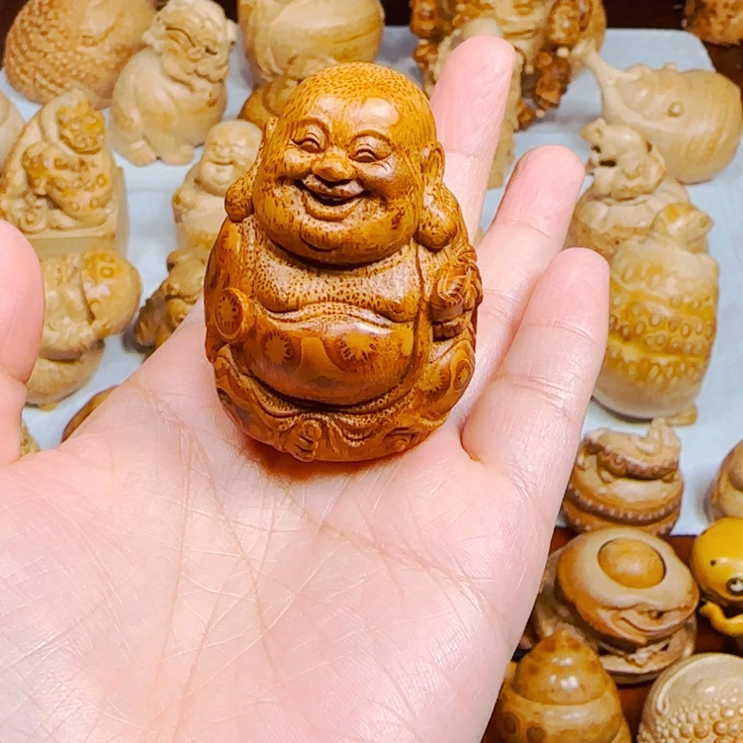 福***康竹根雕竹根弥勒佛。