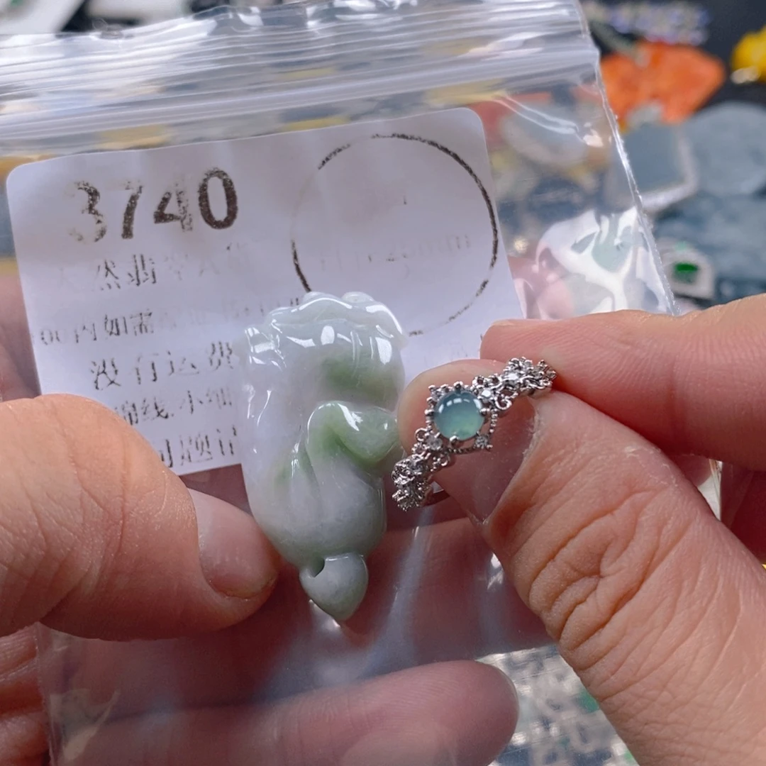 翡翠未镶嵌吊坠(不含链)