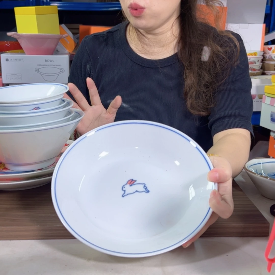 陶瓷兔子盘子两个