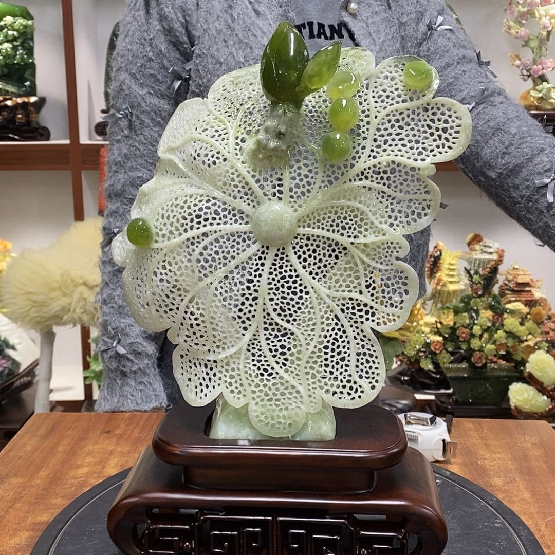 曹***丽玉山水摆件 玄关摆件