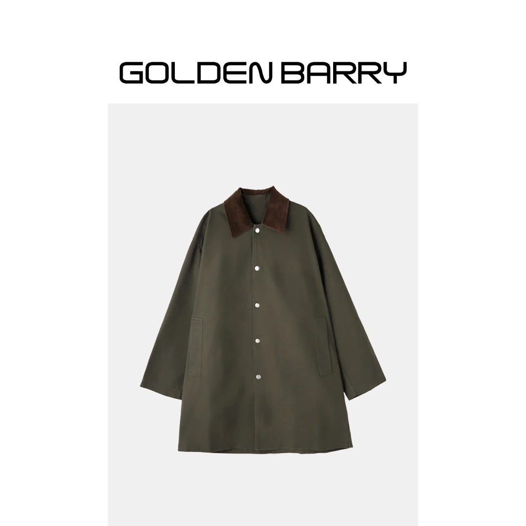 GOLDENBARRY|110037男装休闲感廊形风衣