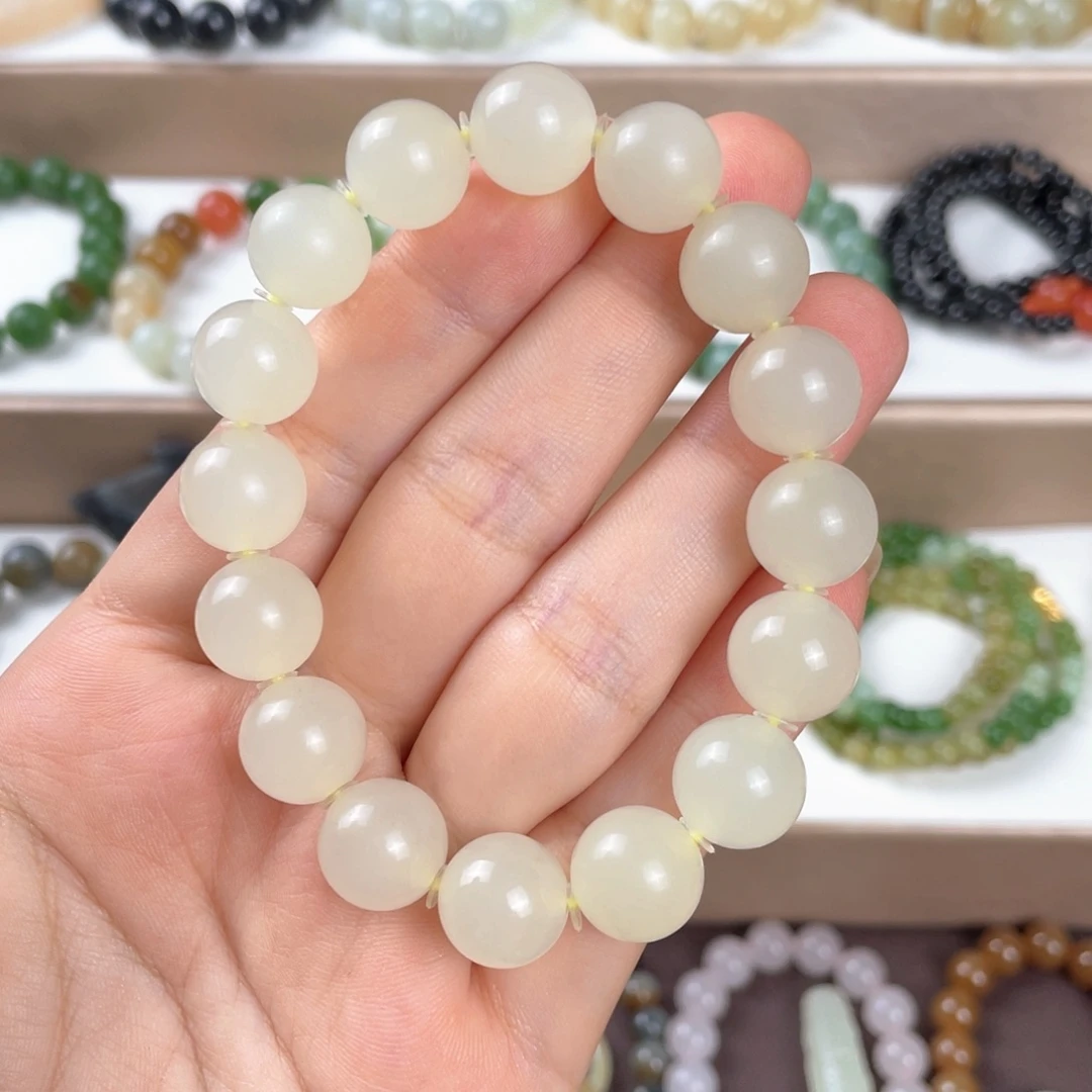 和田玉未镶嵌手链